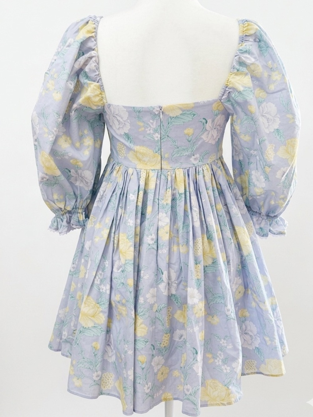 Selkie The Puff Dress With Lace Claudia Print Size 6 - Picture 3 of 12